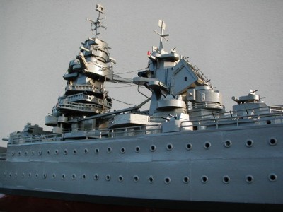 Maquette Cuirass� Richelieu vue des tours