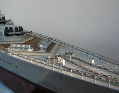 Maquette Cuirass� Richelieu vue des chaines