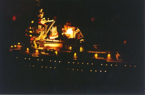 Maquette du Cuirass� Richelieu �llumin�