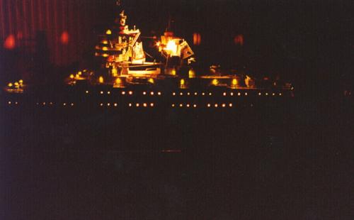 Maquette du Cuirass� Richelieu de nuit