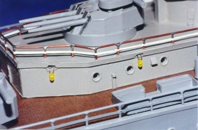 Maquette Cuirass� Richelieu tourelles 152 mm