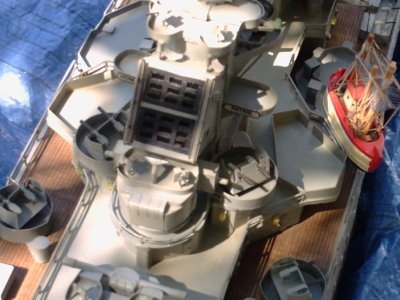 Maquette Cuirass� Richelieu vue chemin�e