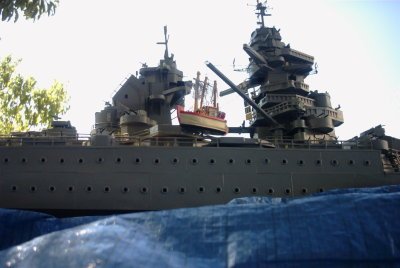 Maquette Cuirass� Richelieu vue des tours