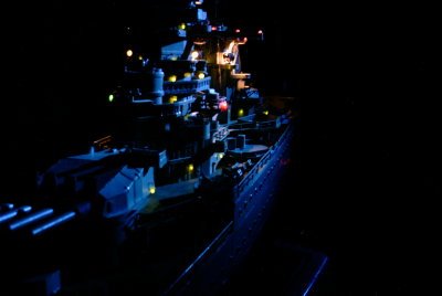 Maquette du Cuirass� Richelieu de nuit