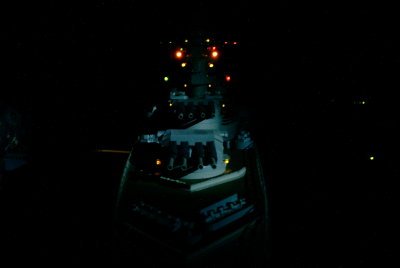 Maquette du Cuirass� Richelieu de nuit