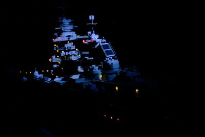 Maquette du Cuirass� Richelieu de nuit