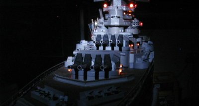 Maquette du Cuirass� Richelieu de nuit