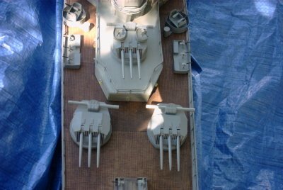 Maquette Cuirass� Richelieu 3 tourelles 152 mm